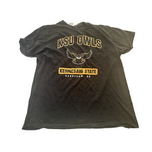 Fanatics Kennesaw State Owls Tshirt Black XL Black/Yellow Cotton Football Sports